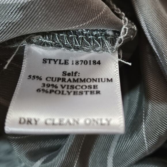 Green and White Striped Wide Leg Pants Size Small - Picture 4 of 4